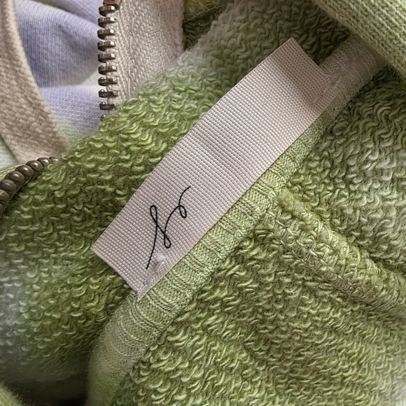 Elle Grey Lime Green Tie Dye Hoodie XL 1356 - Picture 4 of 8